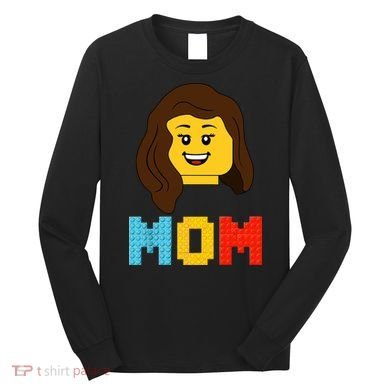 Mom Master Builder Building Bricks Blocks Matching Family Long Sleeve Shirt