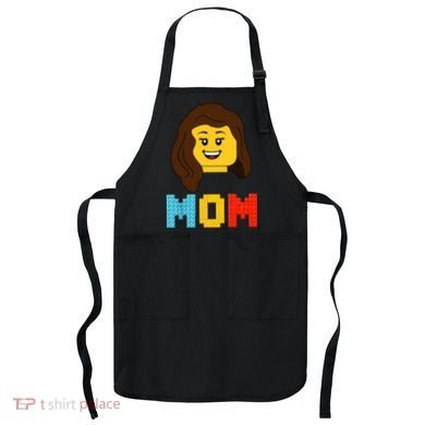 Mom Master Builder Building Bricks Blocks Matching Family Apron