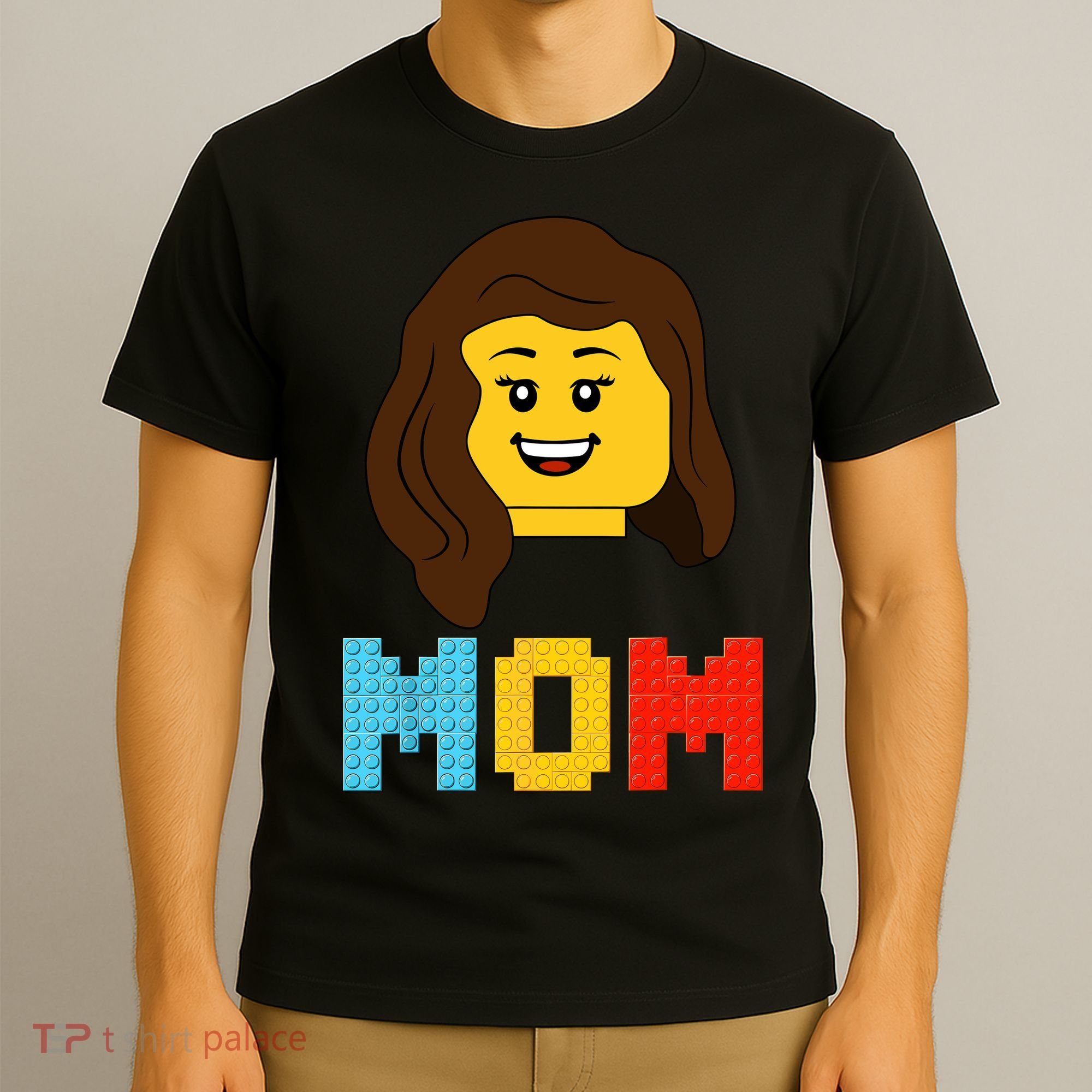 Mom Master Builder Building Bricks Blocks Matching Family T-Shirt