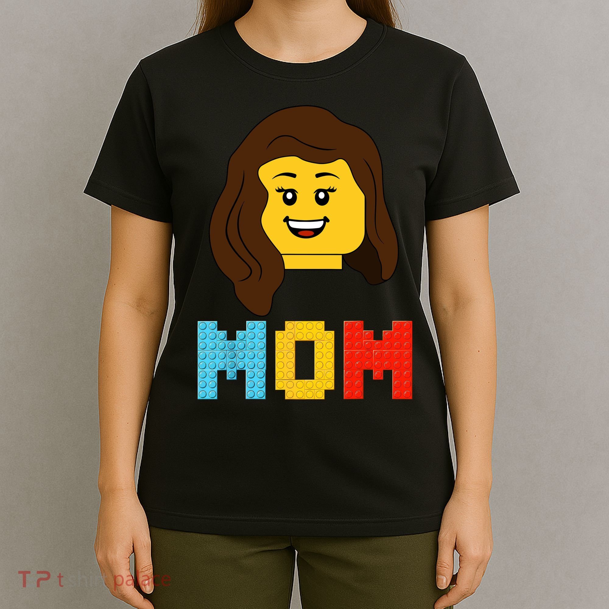 Mom Master Builder Building Bricks Blocks Matching Family T-Shirt