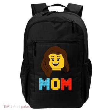 Mom Master Builder Building Bricks Blocks Matching Family Backpack