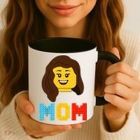 Mom Master Builder Building Bricks Blocks Matching Family Coffee Mug thumb 3