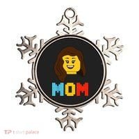 Mom Master Builder Building Bricks Blocks Matching Family Ornament thumb 0
