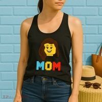 Mom Master Builder Building Bricks Blocks Matching Family Women's Tank Top thumb 2