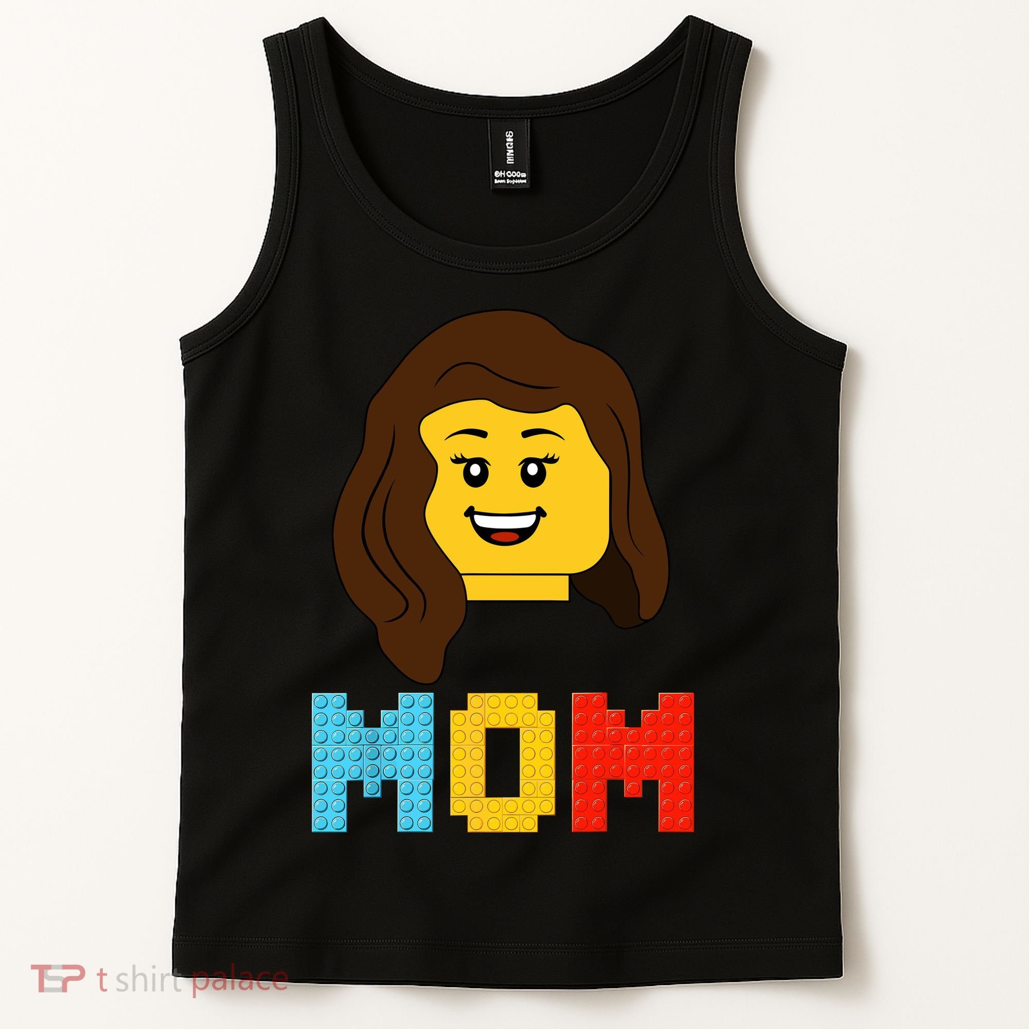 Mom Master Builder Building Bricks Blocks Matching Family Tank Top
