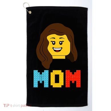 Mom Master Builder Building Bricks Blocks Matching Family Golf Towel