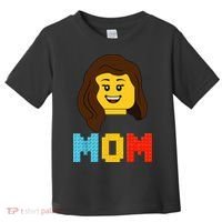 Mom Master Builder Building Bricks Blocks Matching Family Toddler T-Shirt thumb 0