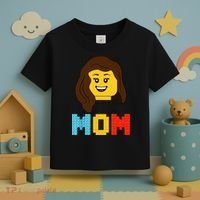Mom Master Builder Building Bricks Blocks Matching Family Toddler T-Shirt thumb 3