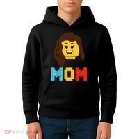 Mom Master Builder Building Bricks Blocks Matching Family Kids Hoodie thumb 4