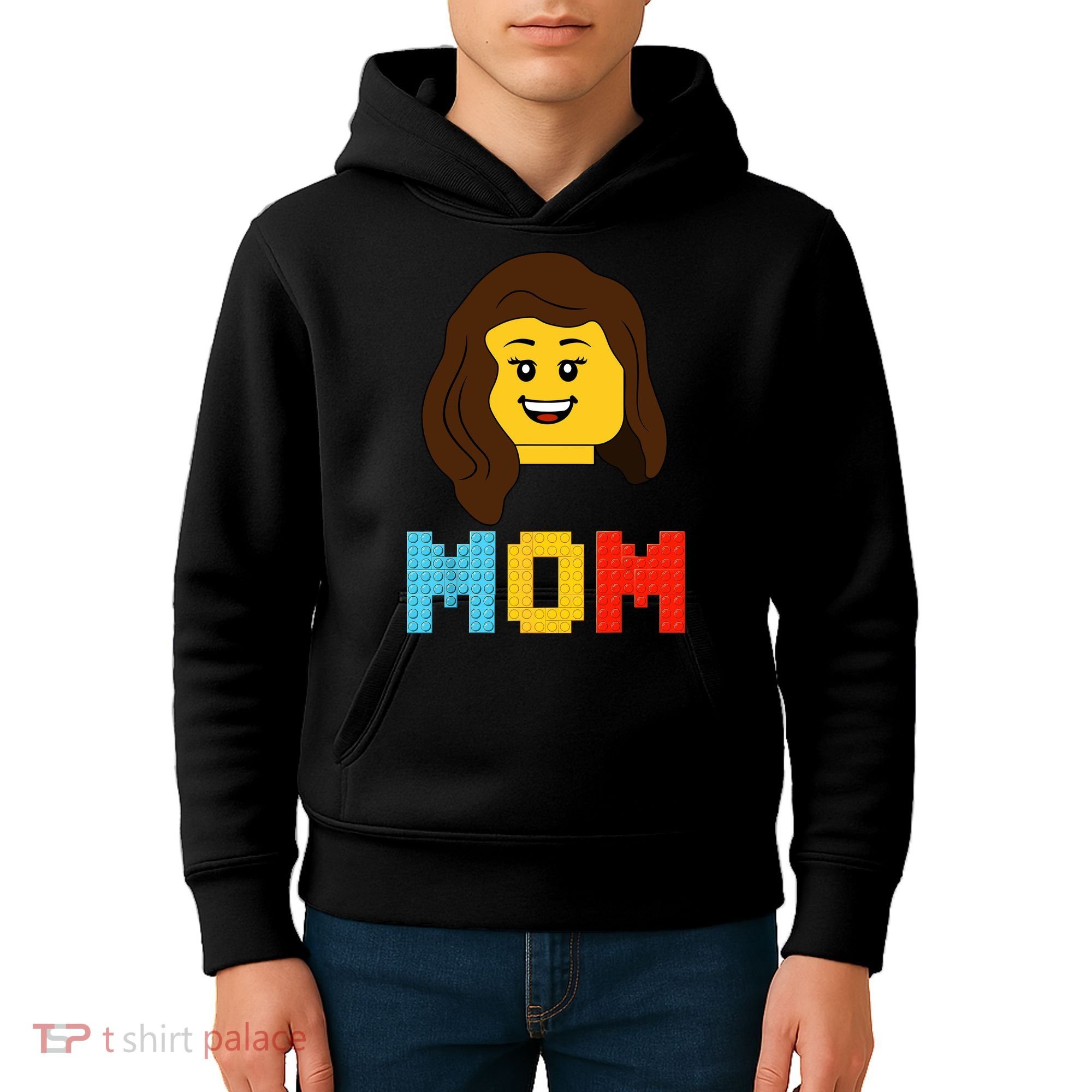Mom Master Builder Building Bricks Blocks Matching Family Kids Hoodie