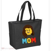 Mom Master Builder Building Bricks Blocks Matching Family Tote Bag thumb 2