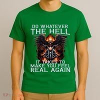Motorbike Motorcyclist Biker Chopper Bike Motorcycles T-Shirt thumb 3