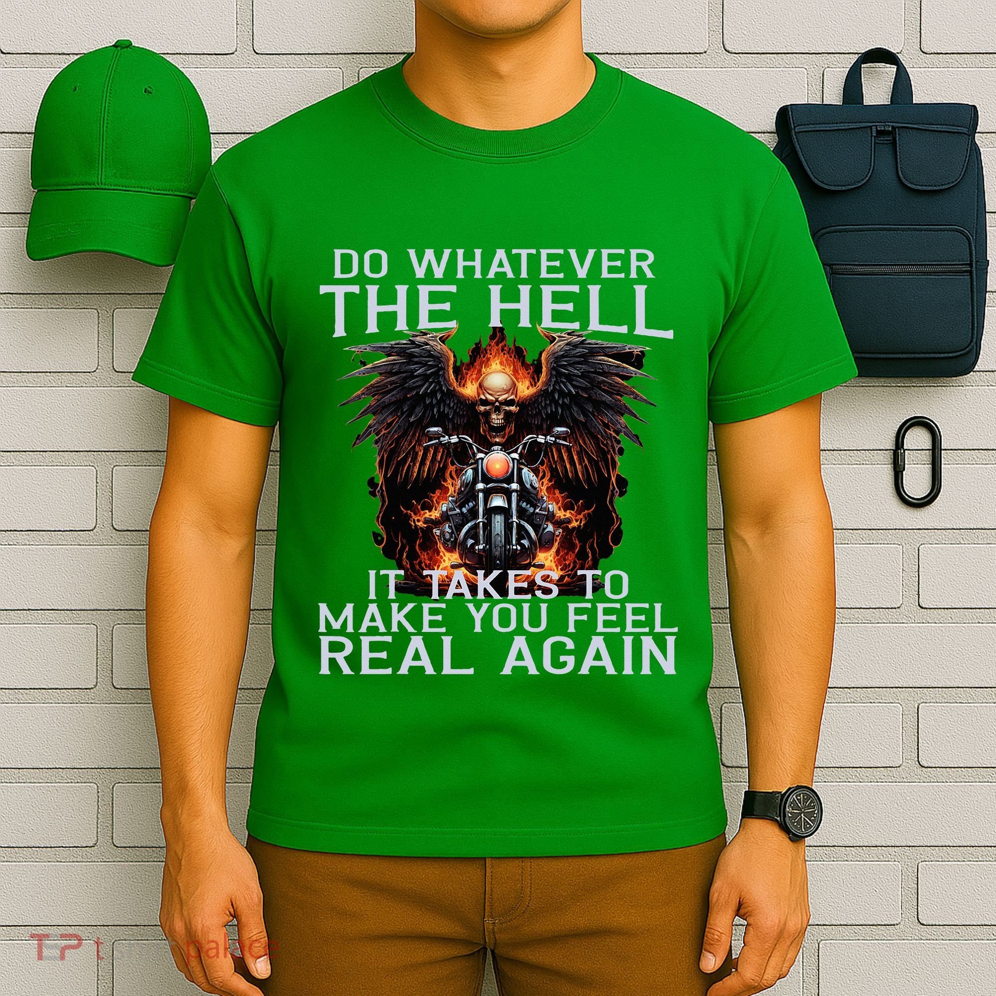 Motorbike Motorcyclist Biker Chopper Bike Motorcycles T-Shirt