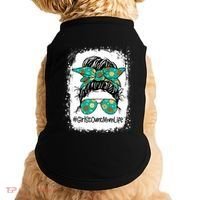 Momlife Messy Bun Scout Cookie Mom Gift Doggie Tank thumb 0
