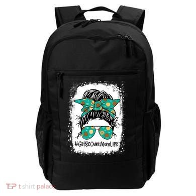 Momlife Messy Bun Scout Cookie Mom Gift Backpack