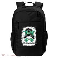 Momlife Messy Bun Scout Cookie Mom Gift Backpack thumb 0