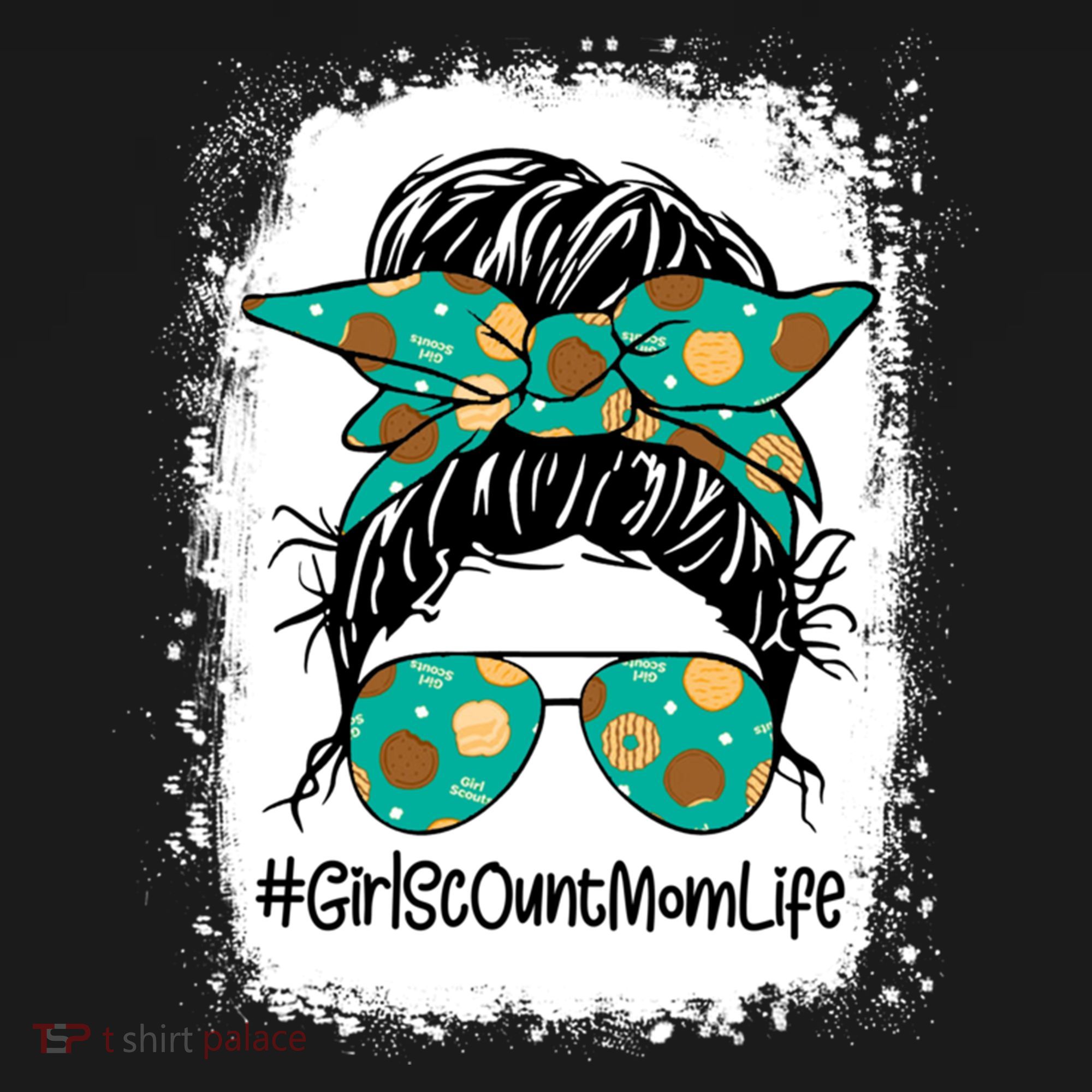Momlife Messy Bun Scout Cookie Mom Gift Backpack