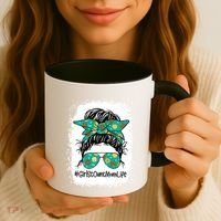 Momlife Messy Bun Scout Cookie Mom Gift Coffee Mug thumb 3