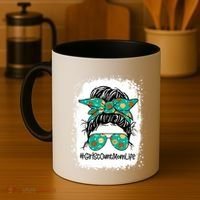 Momlife Messy Bun Scout Cookie Mom Gift Coffee Mug thumb 4