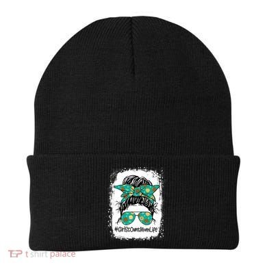 Momlife Messy Bun Scout Cookie Mom Gift Beanie