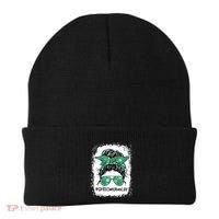 Momlife Messy Bun Scout Cookie Mom Gift Beanie thumb 0