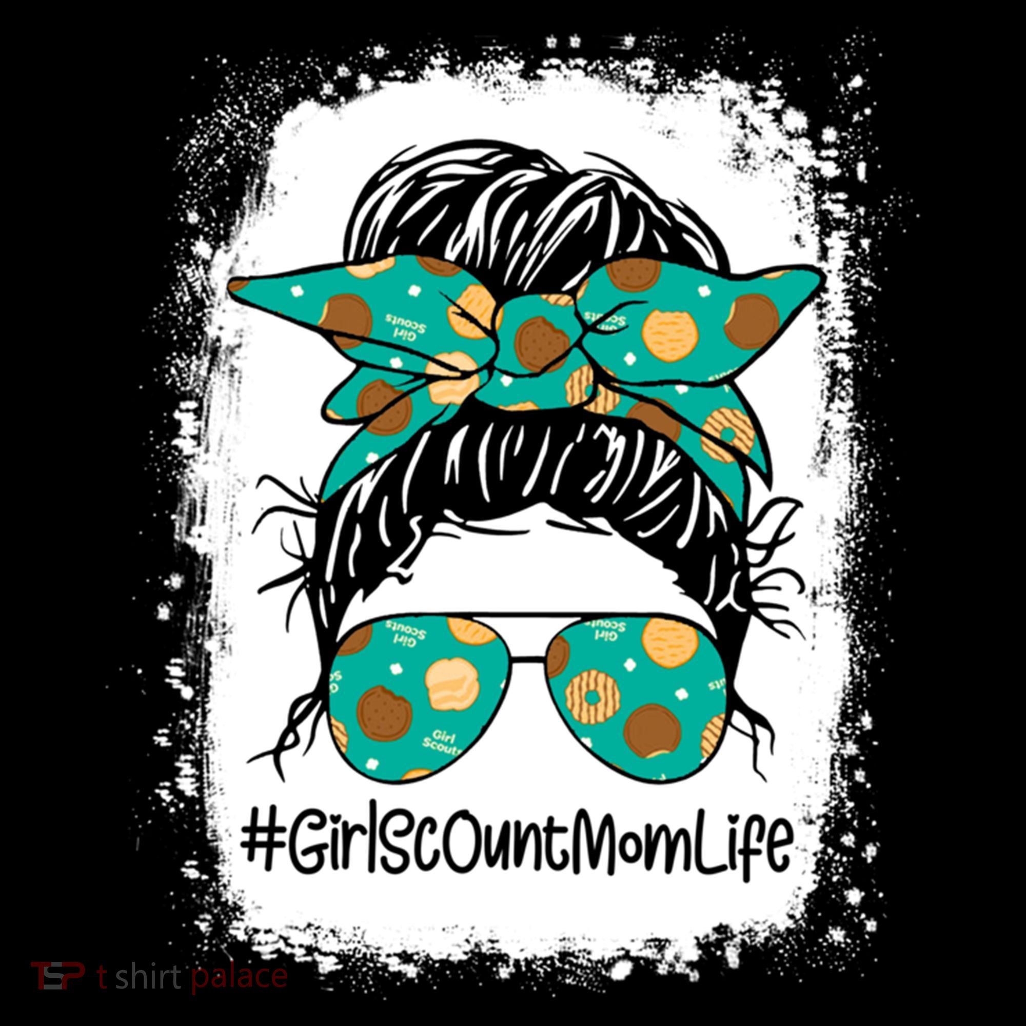 Momlife Messy Bun Scout Cookie Mom Gift Women's Hoodie