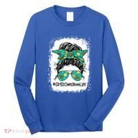 Momlife Messy Bun Scout Cookie Mom Gift Long Sleeve Shirt thumb 0