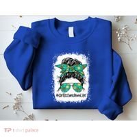 Momlife Messy Bun Scout Cookie Mom Gift Sweatshirt thumb 2