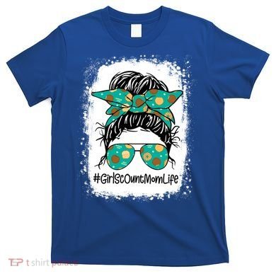 Momlife Messy Bun Scout Cookie Mom Gift T-Shirt