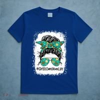 Momlife Messy Bun Scout Cookie Mom Gift T-Shirt thumb 5