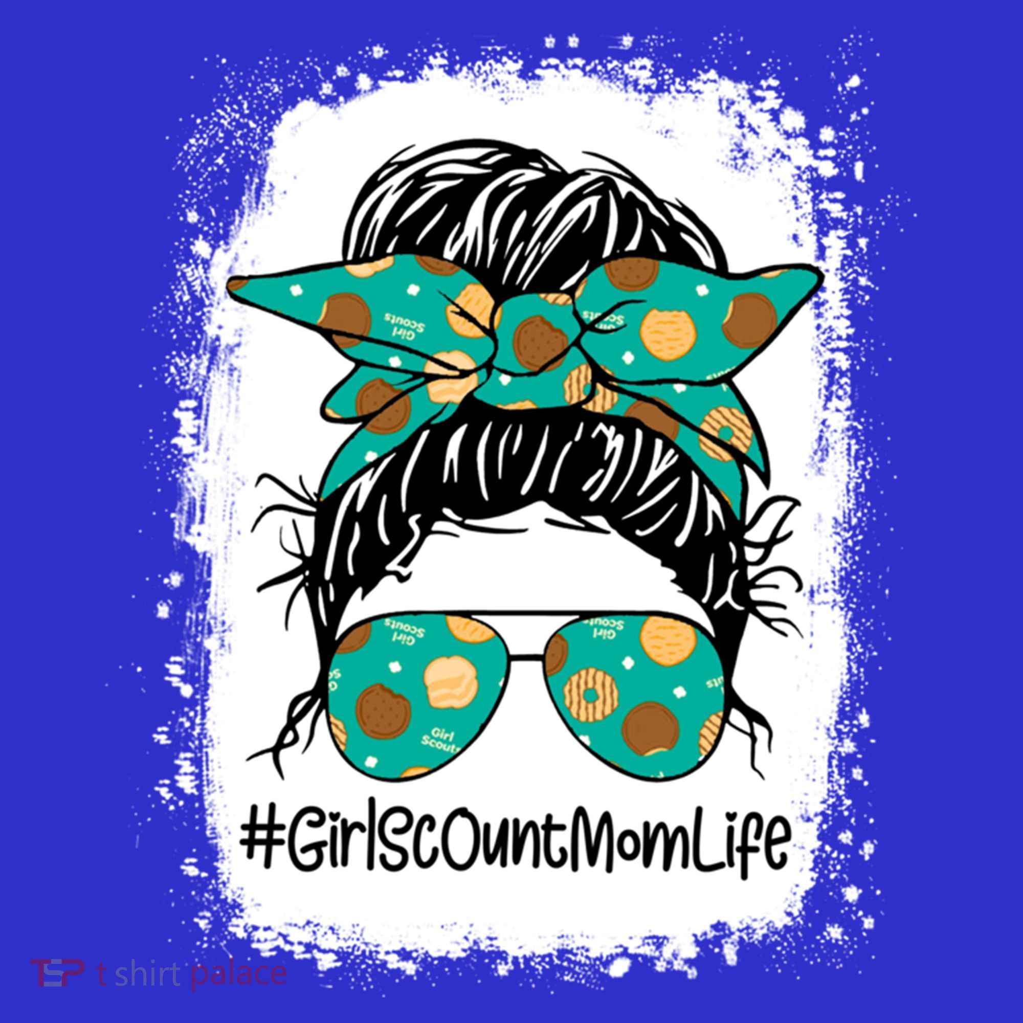 Momlife Messy Bun Scout Cookie Mom Gift Mousepad