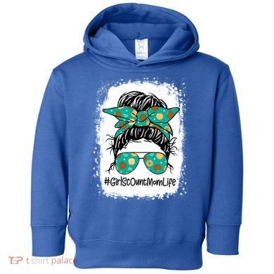 Momlife Messy Bun Scout Cookie Mom Gift Toddler Hoodie