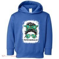 Momlife Messy Bun Scout Cookie Mom Gift Toddler Hoodie thumb 0