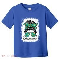 Momlife Messy Bun Scout Cookie Mom Gift Toddler T-Shirt thumb 0