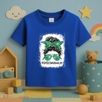 Momlife Messy Bun Scout Cookie Mom Gift Toddler T-Shirt thumb 3