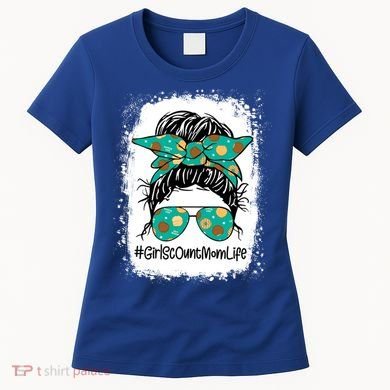 Momlife Messy Bun Scout Cookie Mom Gift Women's T-Shirt