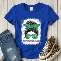 Momlife Messy Bun Scout Cookie Mom Gift Women's T-Shirt thumb 3