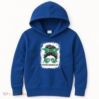 Momlife Messy Bun Scout Cookie Mom Gift Kids Hoodie thumb 0