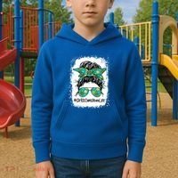 Momlife Messy Bun Scout Cookie Mom Gift Kids Hoodie thumb 2