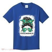 Momlife Messy Bun Scout Cookie Mom Gift Kids T-Shirt thumb 0
