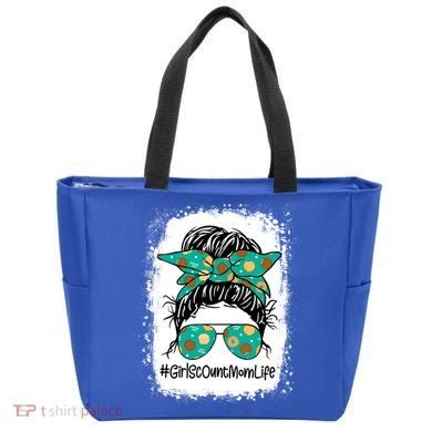 Momlife Messy Bun Scout Cookie Mom Gift Tote Bag