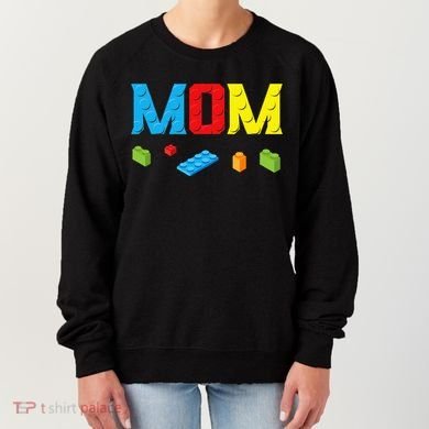 Mom Master Builder Building Bricks Blocks Family Set Parents Women's Sweatshirt