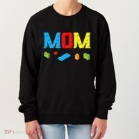 Mom Master Builder Building Bricks Blocks Family Set Parents Women's Sweatshirt thumb 0