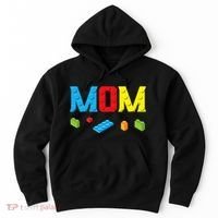 Mom Master Builder Building Bricks Blocks Family Set Parents Hoodie thumb 0