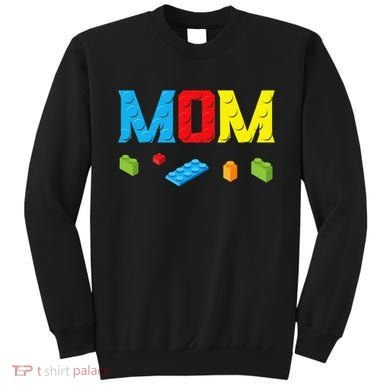Mom Master Builder Building Bricks Blocks Family Set Parents Sweatshirt