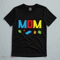 Mom Master Builder Building Bricks Blocks Family Set Parents T-Shirt thumb 5