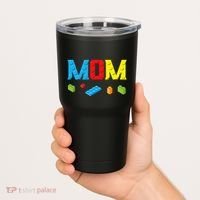 Mom Master Builder Building Bricks Blocks Family Set Parents Tumbler thumb 2