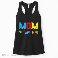Mom Master Builder Building Bricks Blocks Family Set Parents Women's Tank Top thumb 0