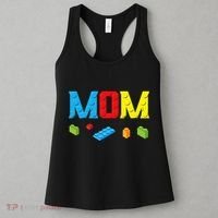 Mom Master Builder Building Bricks Blocks Family Set Parents Women's Tank Top thumb 3