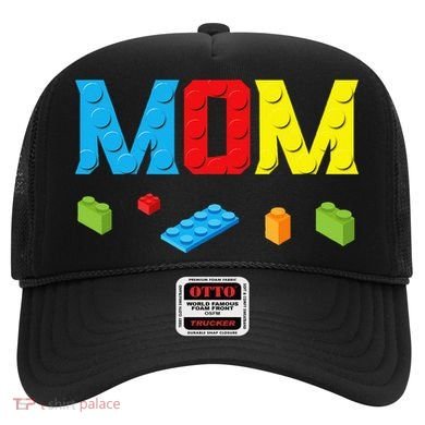 Mom Master Builder Building Bricks Blocks Family Set Parents Hat